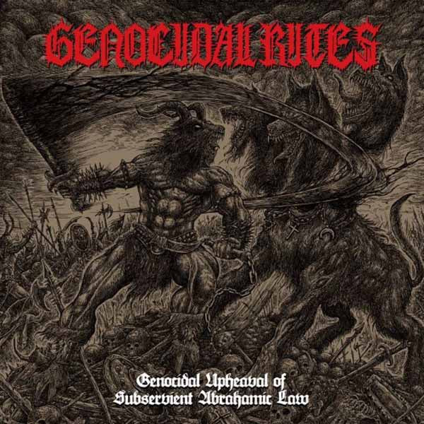 Dark fantasy album cover featuring a demonic figure with a scythe.