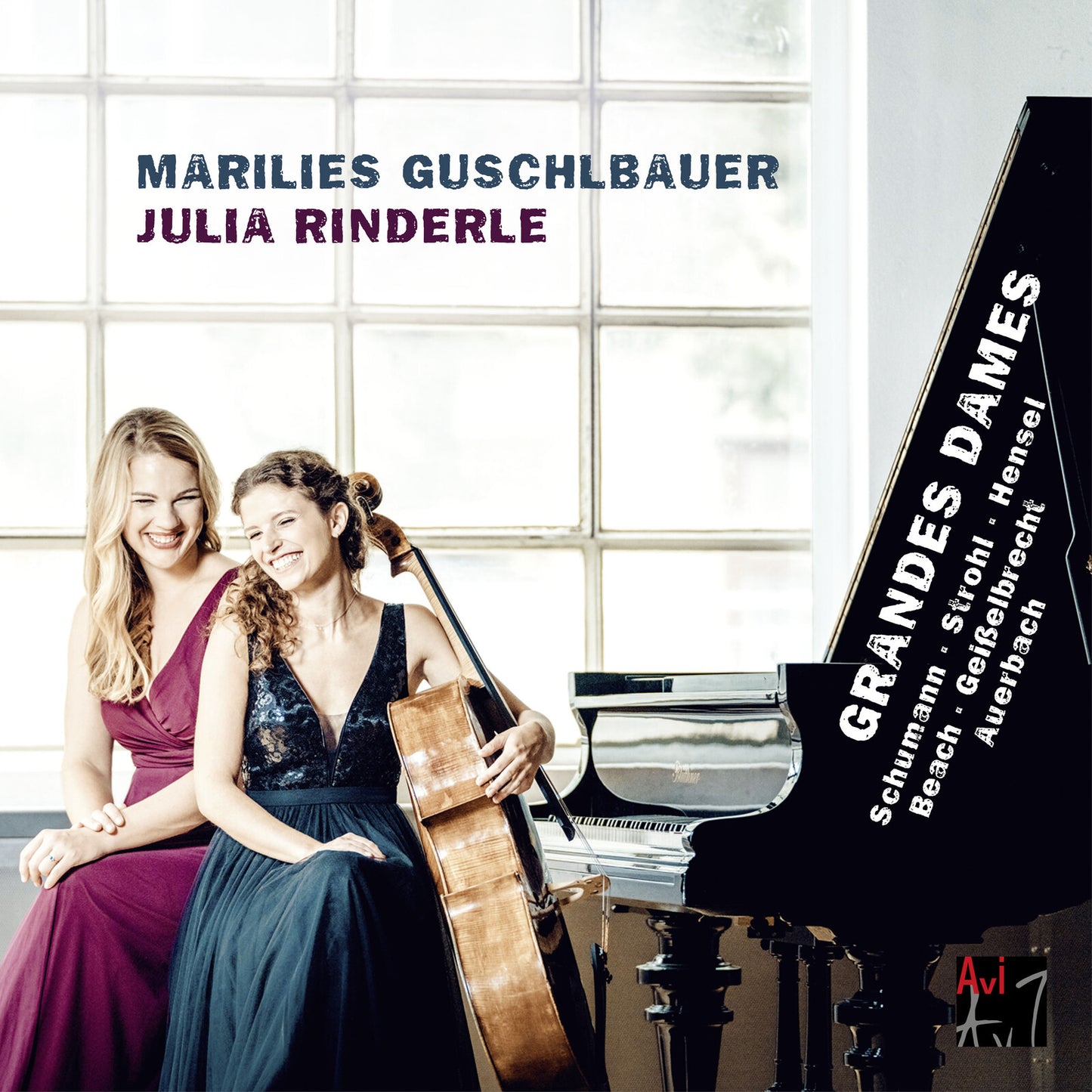 CD cover featuring two women with a cello and piano.