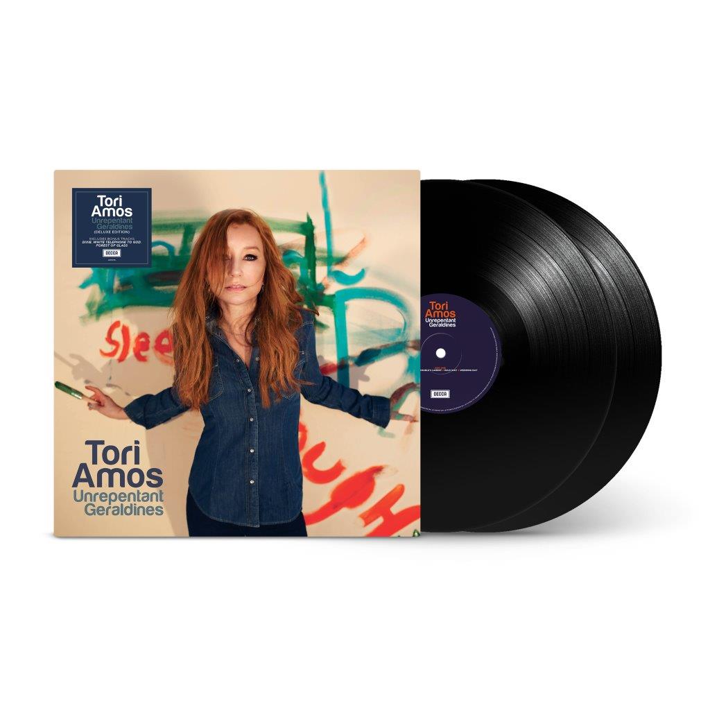 Tori Amos “Unrepentant Geraldines” vinyl record with album cover art.