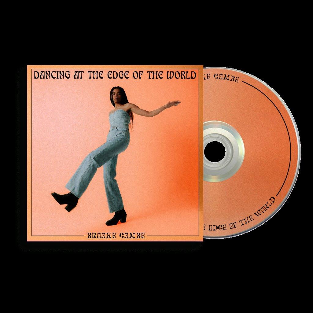 CD cover and disc featuring Brooke Combe on an orange background.