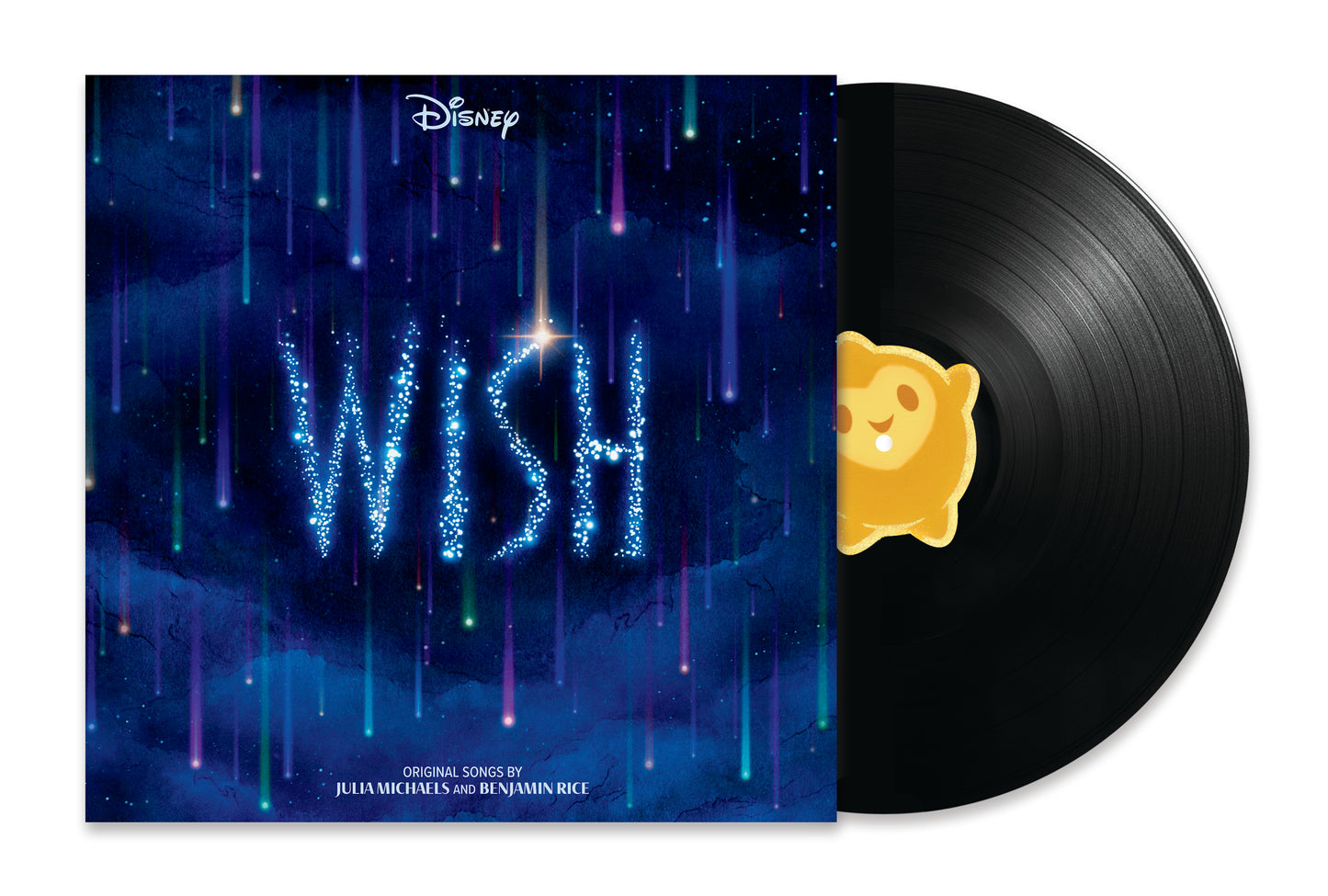 Wish" soundtrack vinyl record with blue and purple starry cover art.