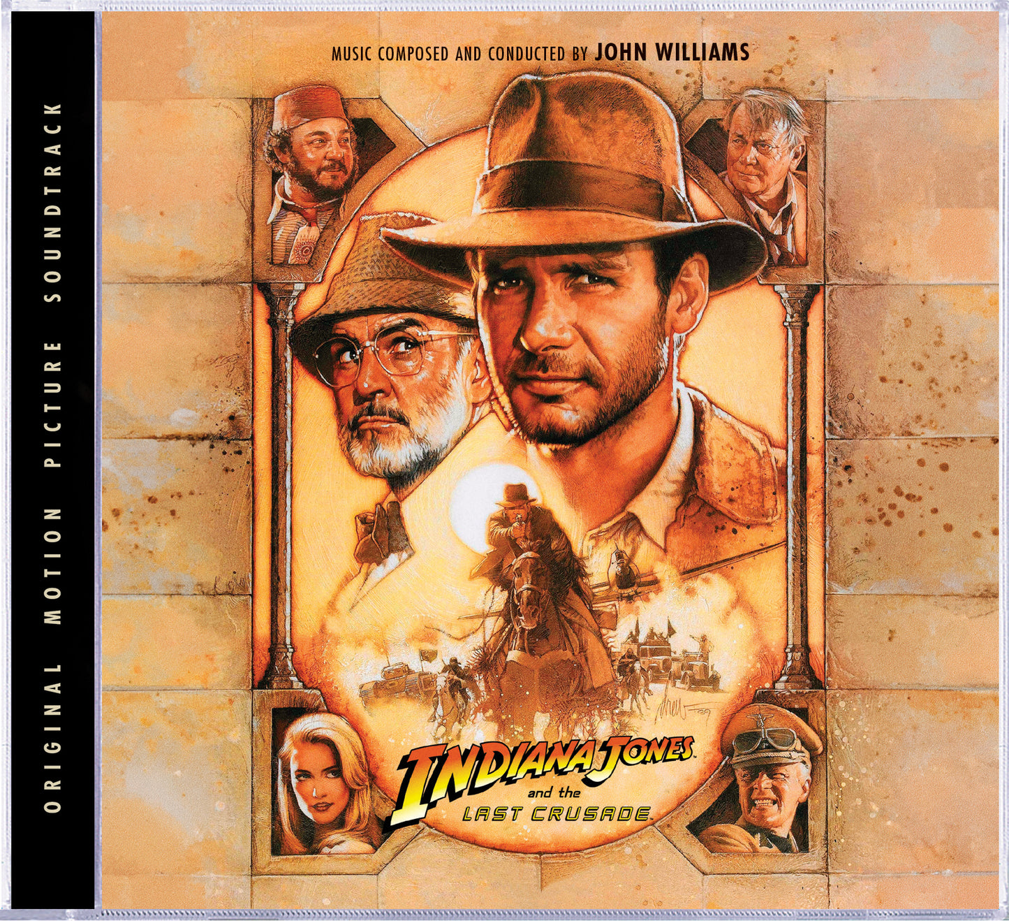 CD cover for "Indiana Jones and the Last Crusade" soundtrack by John Williams.