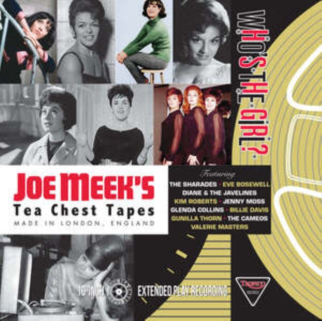Vinyl record cover featuring black and white photos of various women and text.