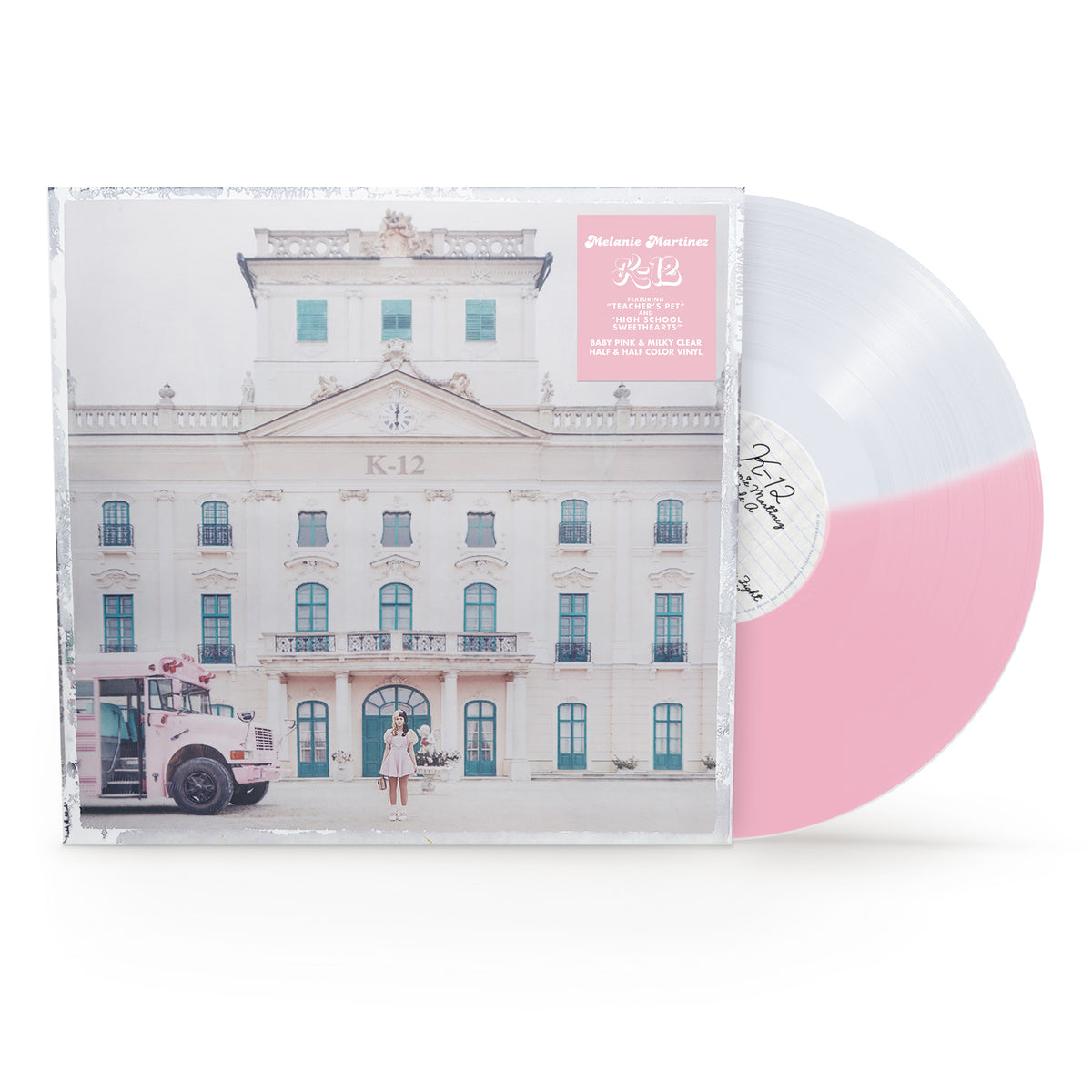 Melanie Martinez "K-12" vinyl record with a schoolhouse cover art.