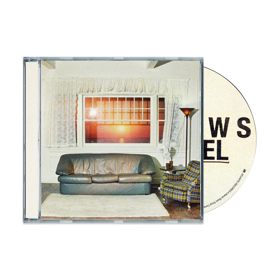 CD case for Wallows’ “Model” album, showing a living room scene.