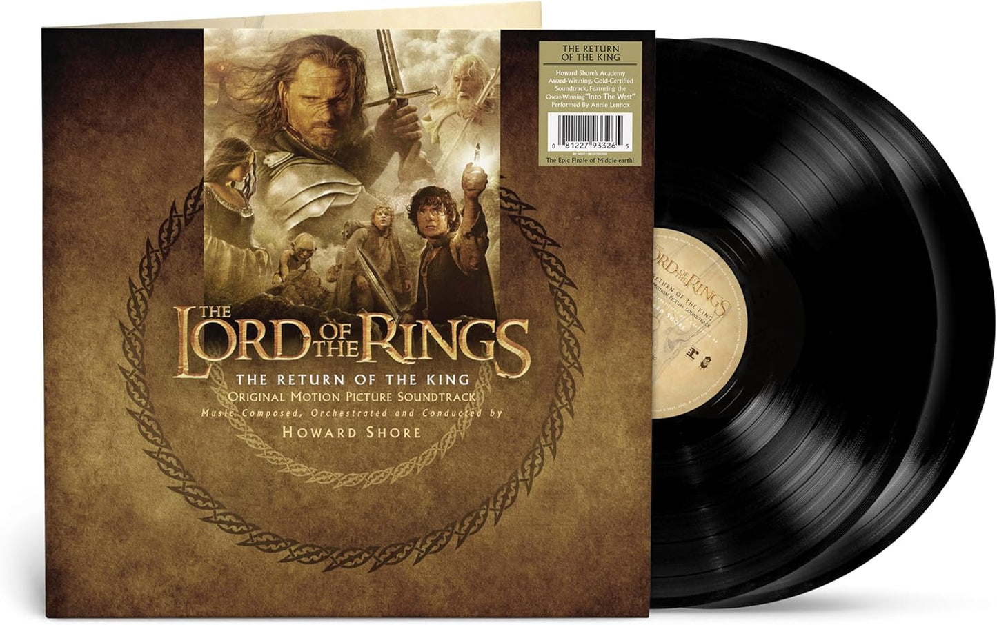 “The Lord of the Rings: Return of the King” vinyl record with cover art.