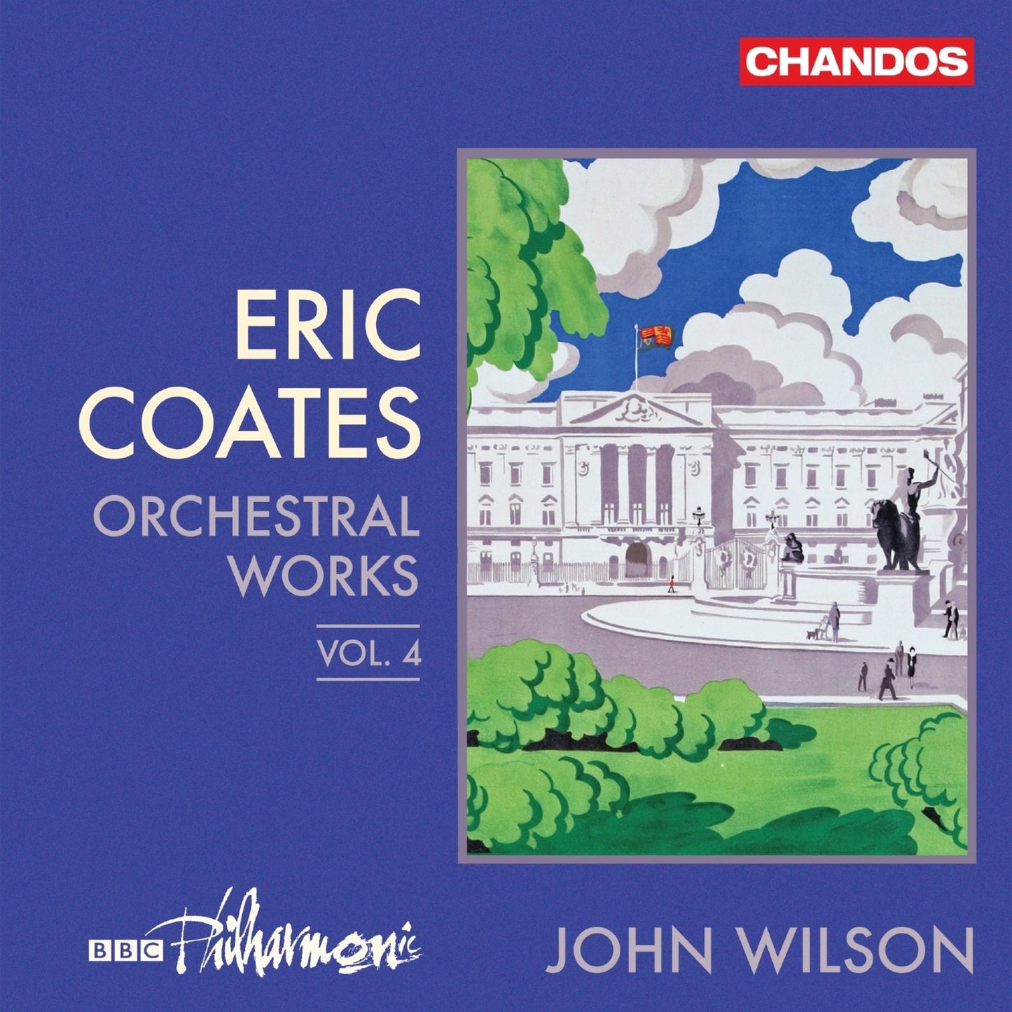CD cover for Coates orchestral works, featuring a palace illustration.