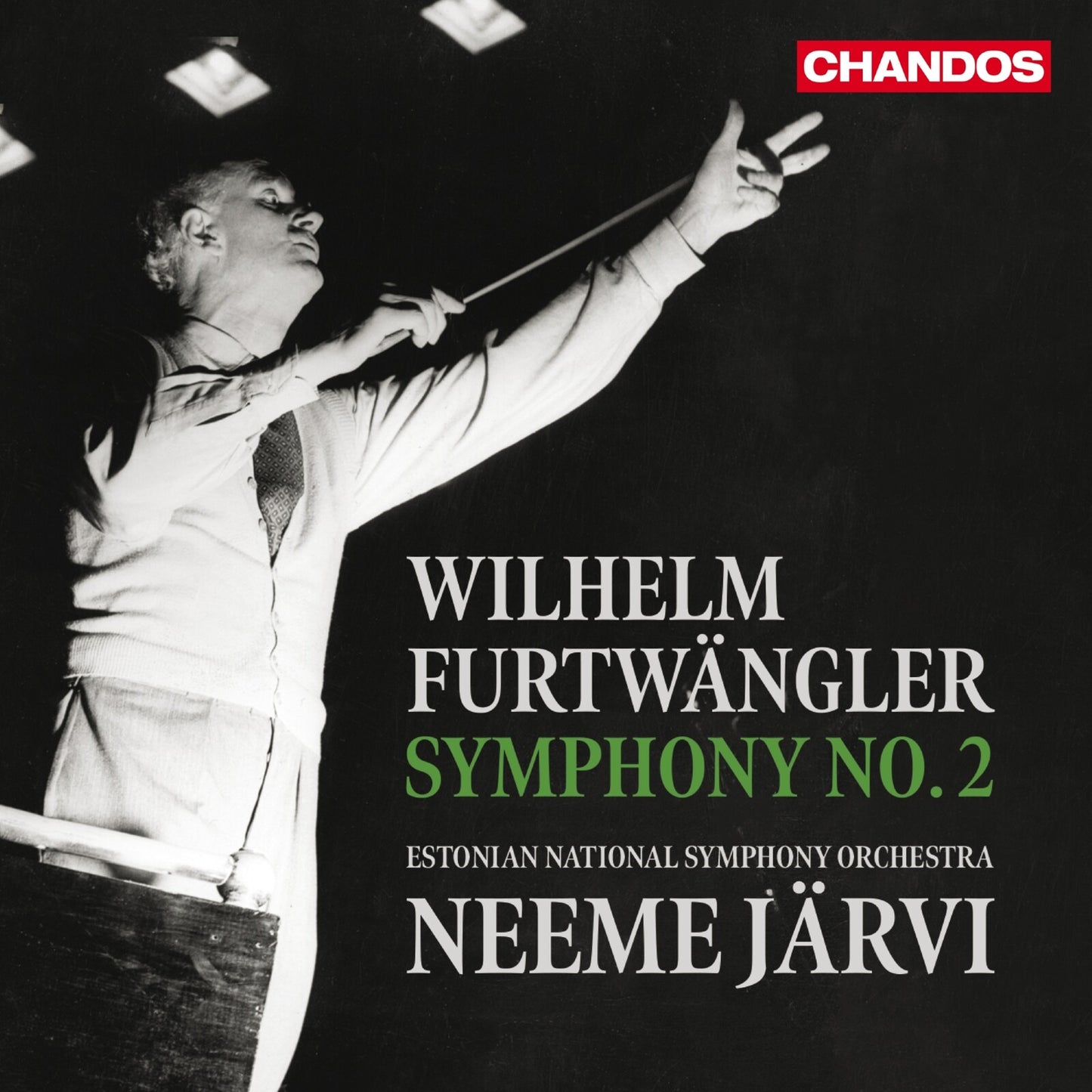 CD cover: conductor Wilhelm Furtwängler, text “Symphony No. 2”, Chandos logo.