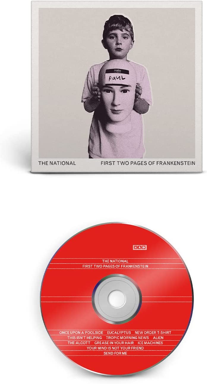CD case and disc for The National’s “First Two Pages of Frankenstein.”