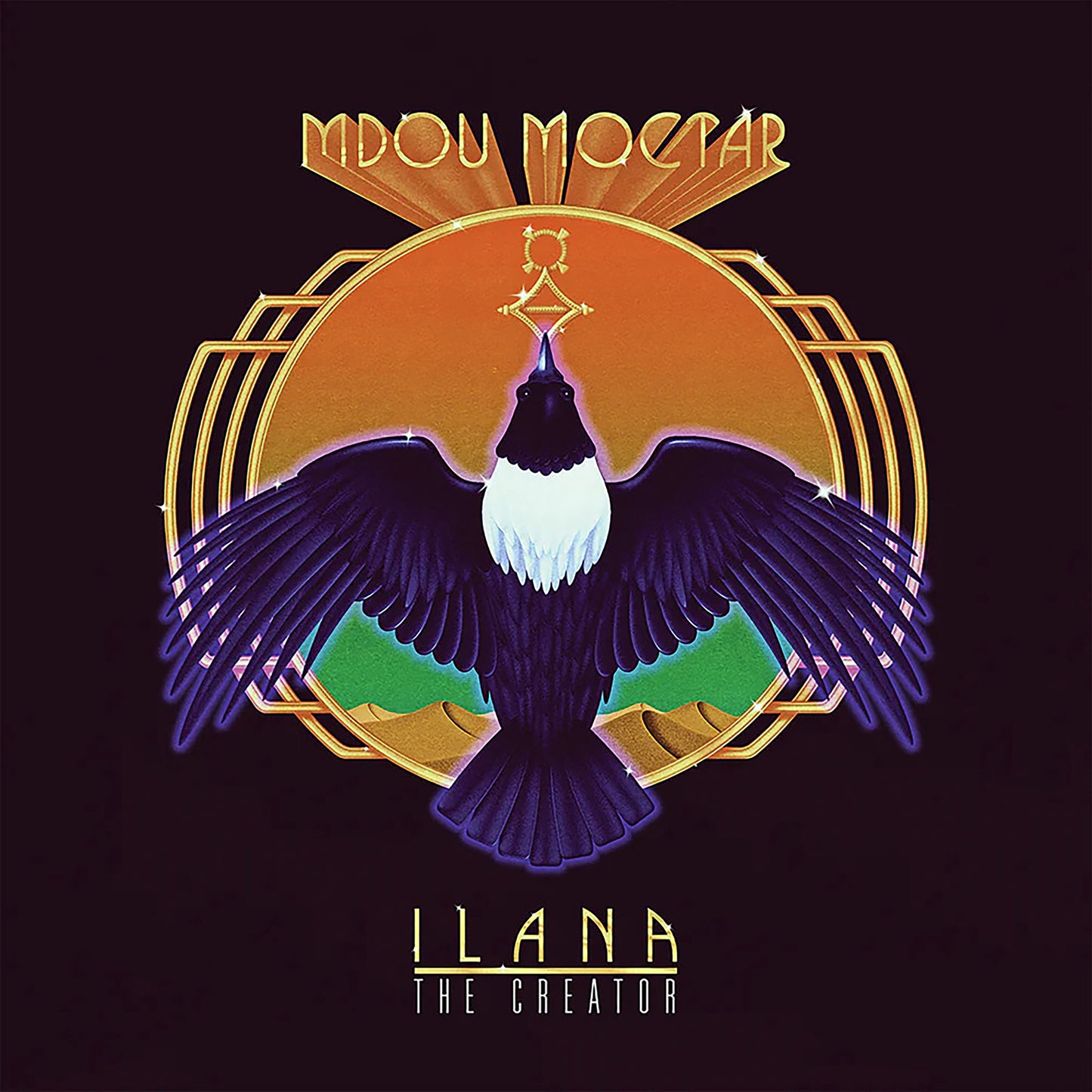 Album cover for Mdou Moctar’s “Ilana (The Creator)” featuring a bird.