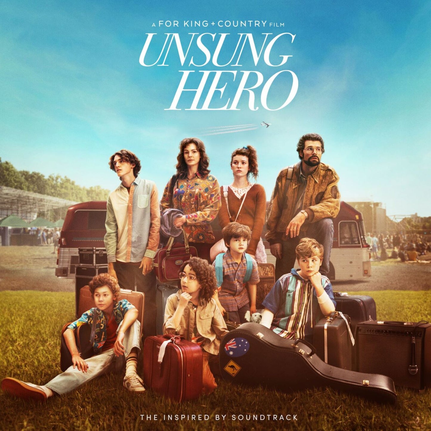 CD cover for "Unsung Hero" featuring a family group in a field.