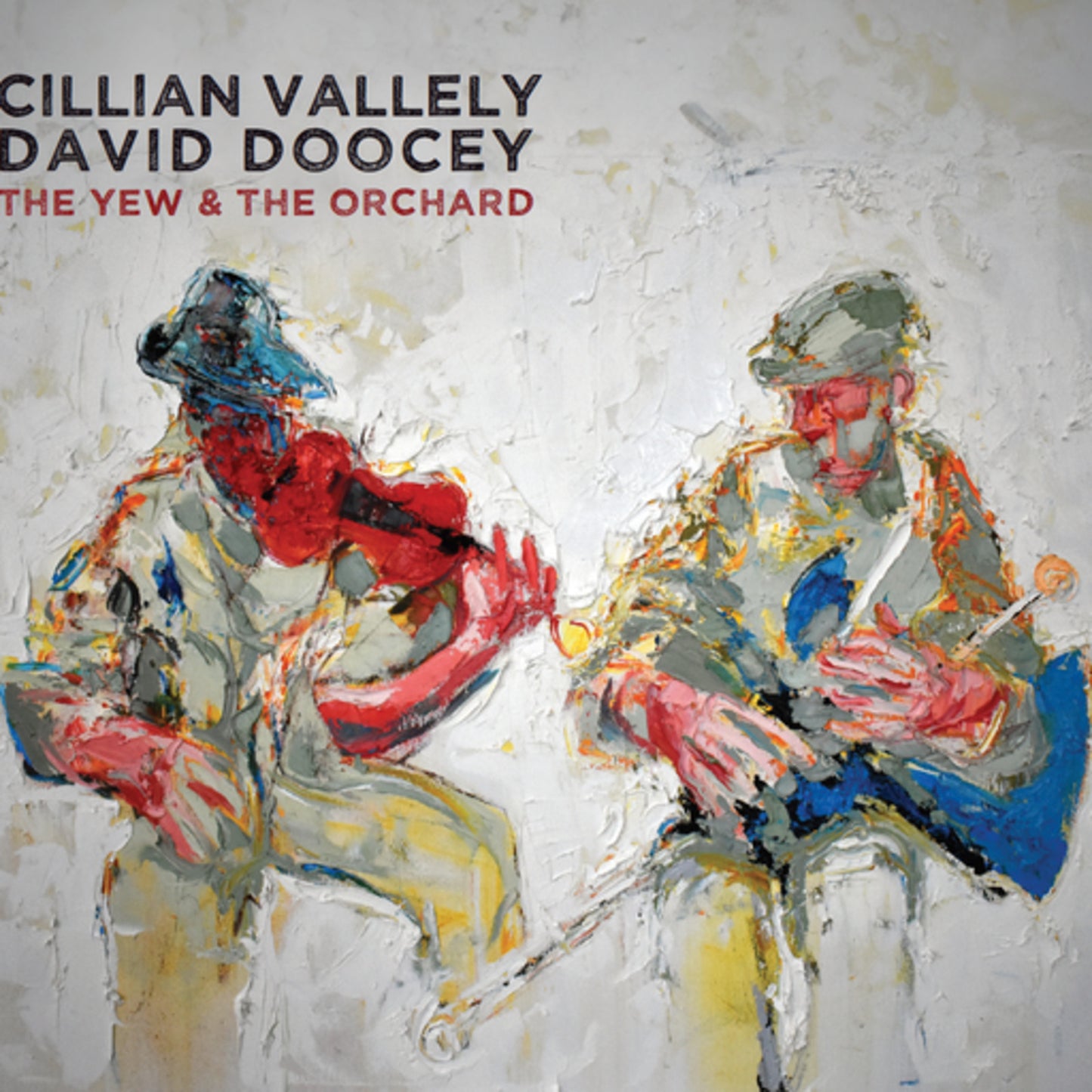 CD cover: two figures playing traditional wind instruments, painted style.