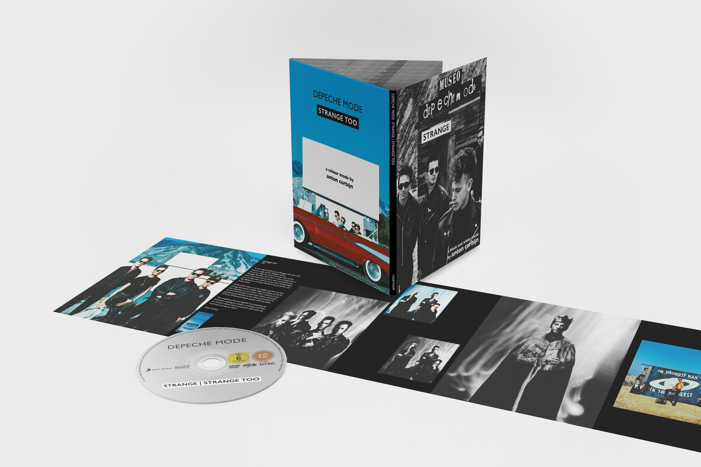 DVD case and accompanying booklet for Depeche Mode’s “Strange Too” release.