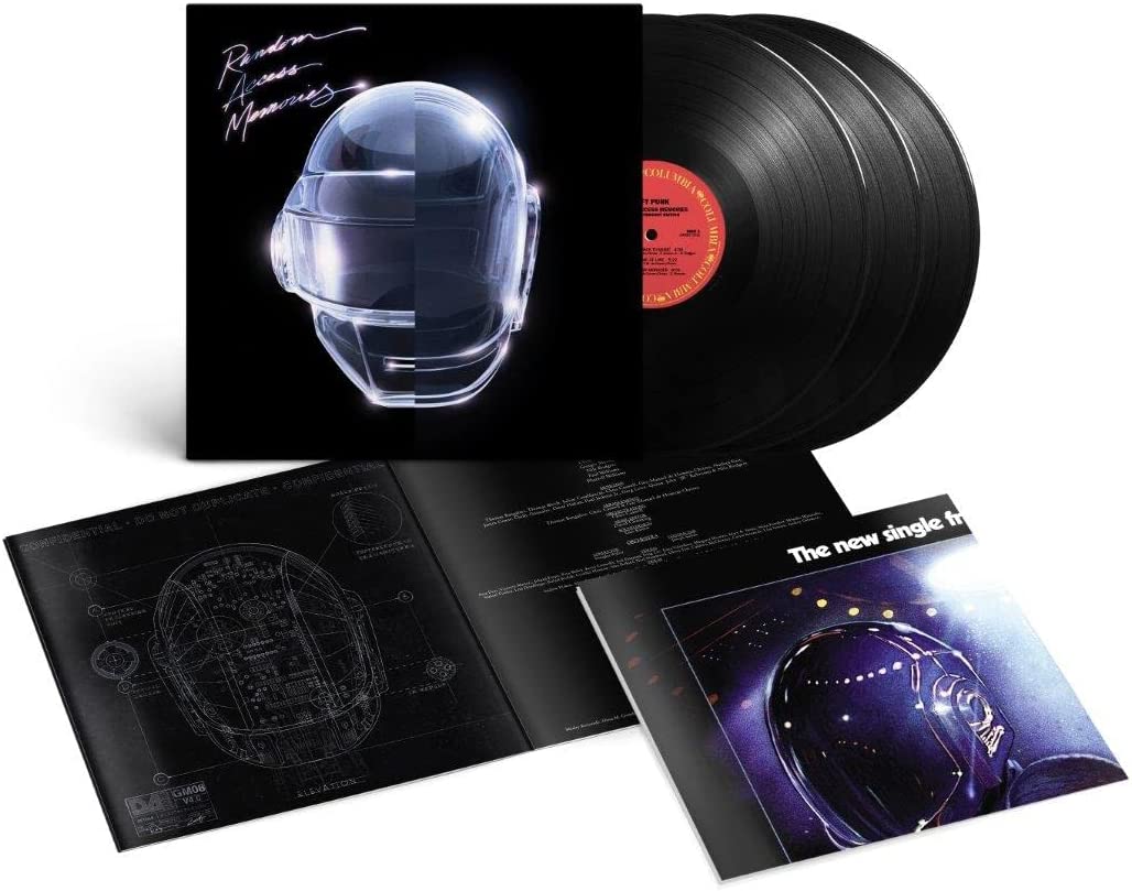Daft Punk’s “Random Access Memories” 10th anniversary triple LP vinyl record.