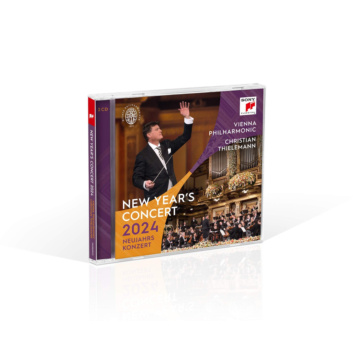 CD cover: Christian Thielemann conducting the Vienna Philharmonic, 2024.