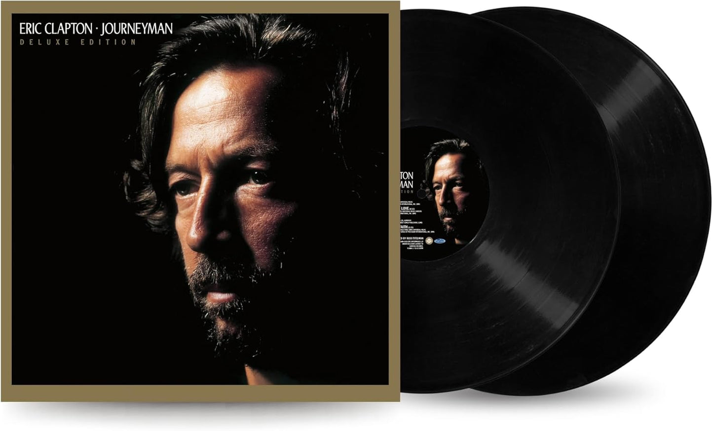 Eric Clapton’s “Journeyman” deluxe vinyl record and album cover.