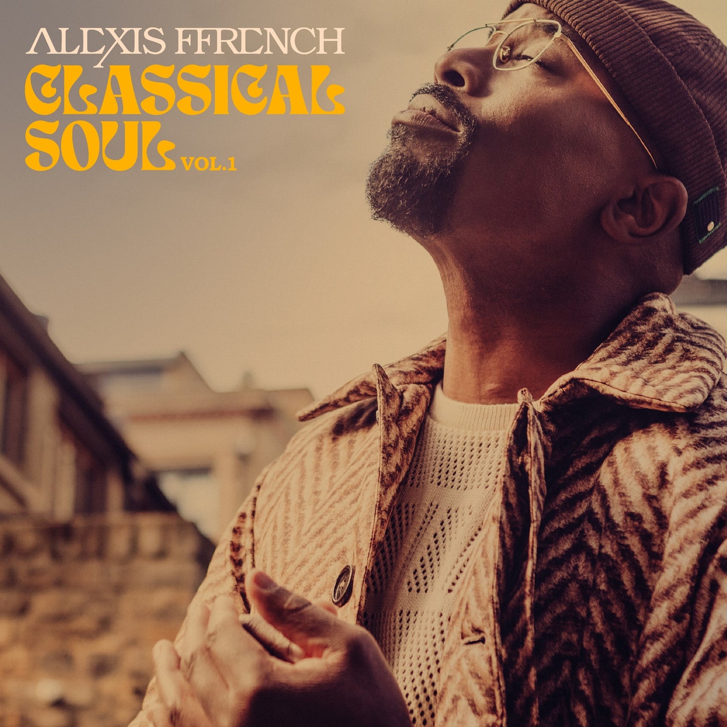 Album cover for Alexis Ffrench’s “Classical Soul Vol. 1” featuring a portrait.