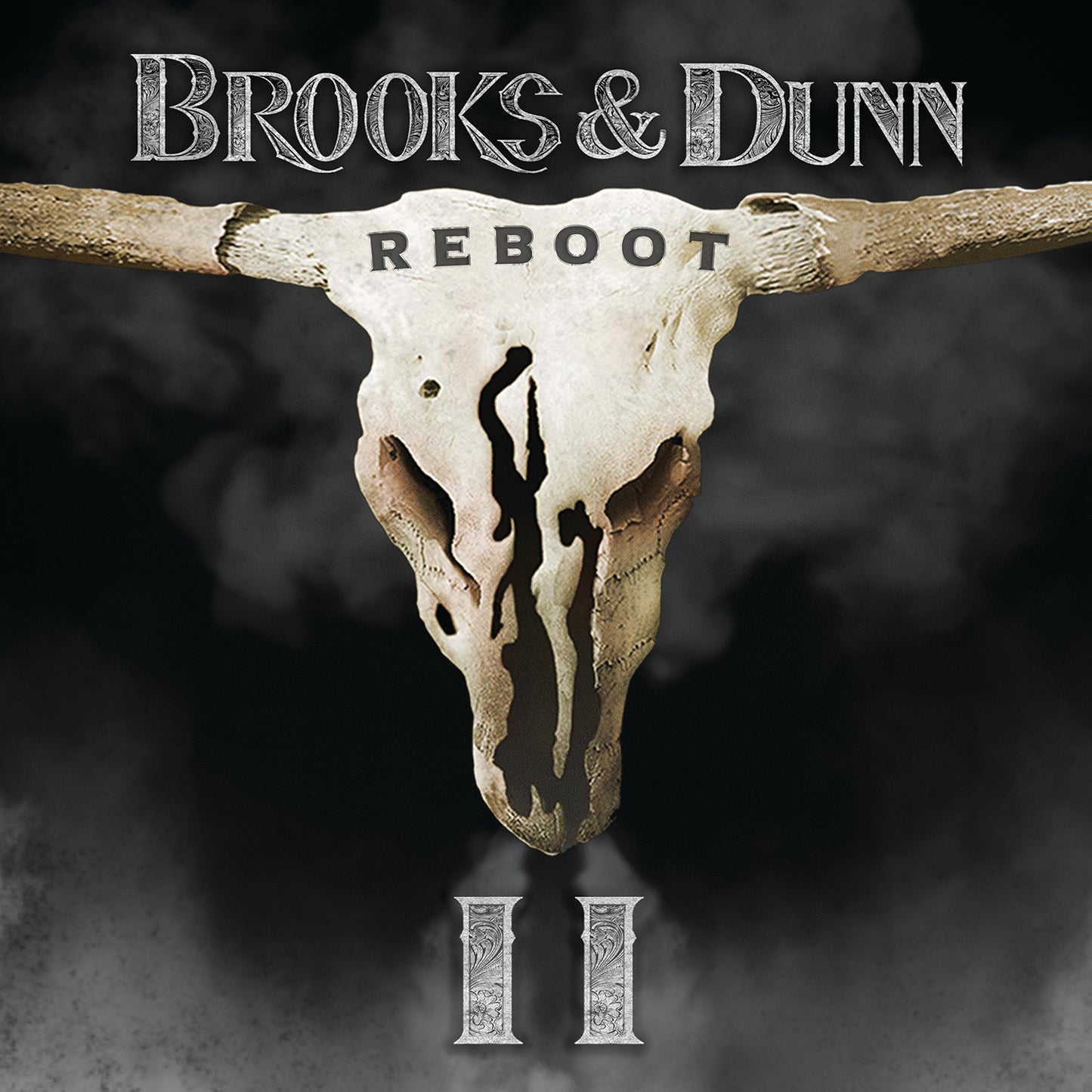Brooks & Dunn album cover with a bull skull and cloudy background.