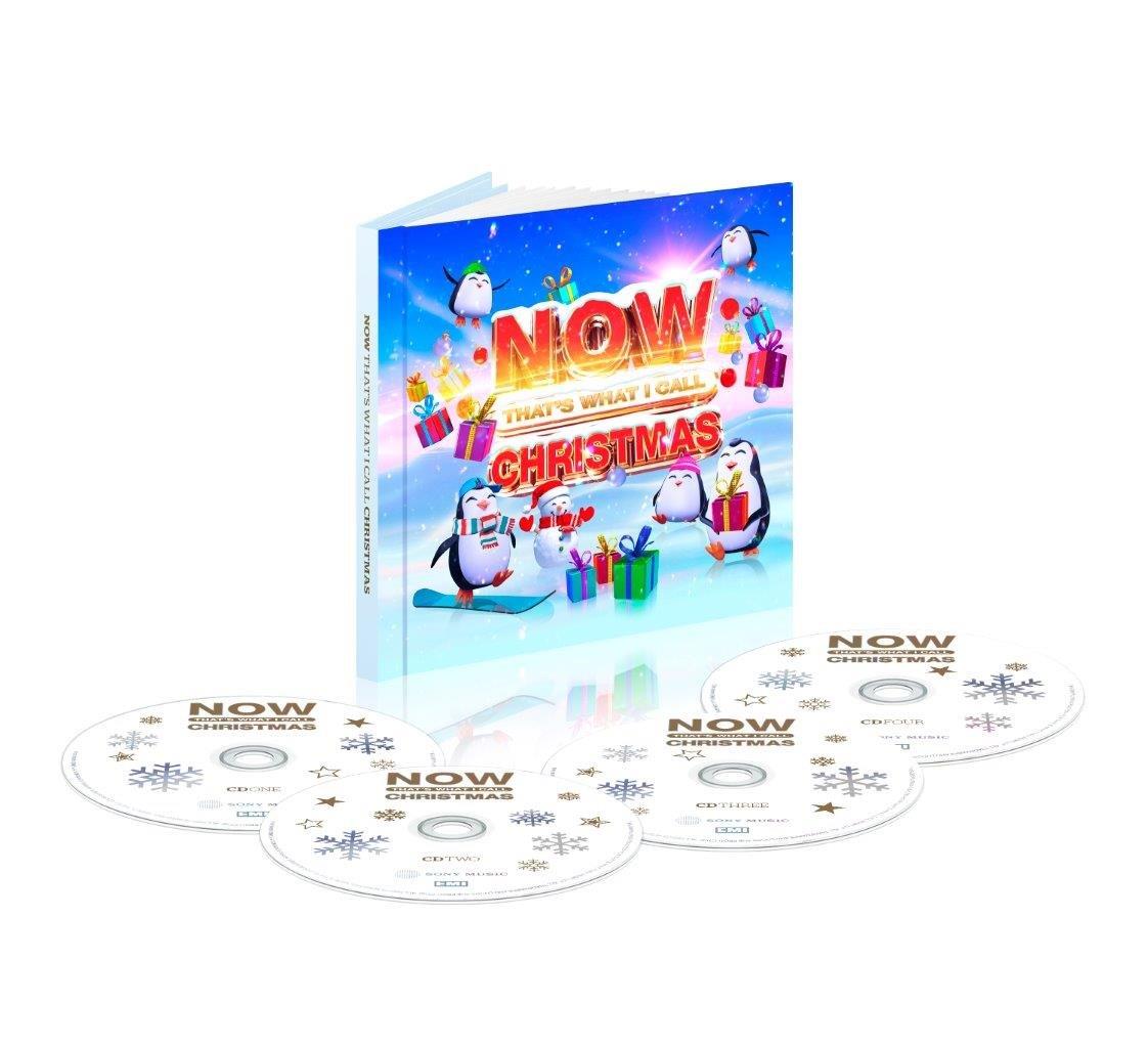 CD case for “NOW That’s What I Call Christmas!” with winter imagery.
