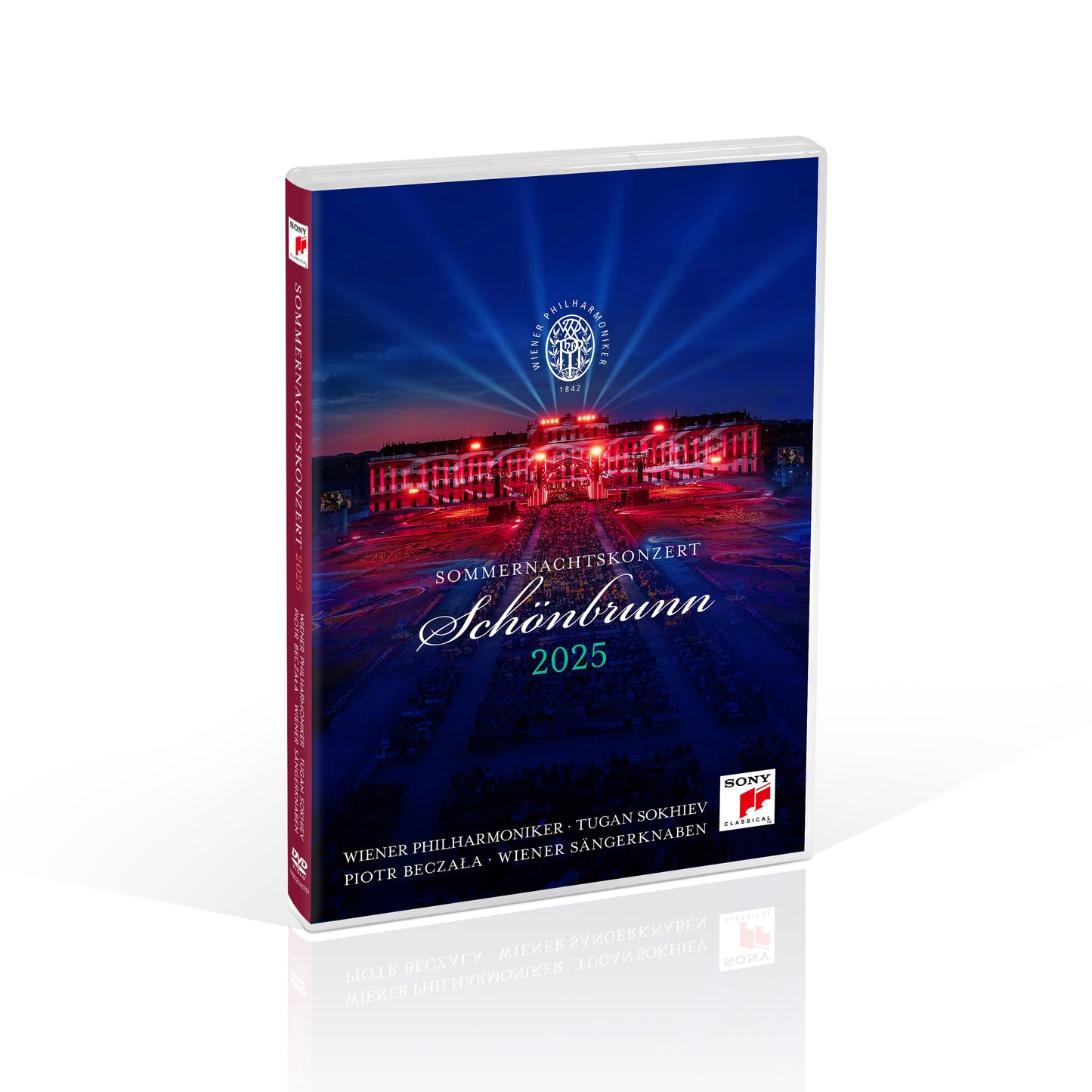 DVD cover for the 2025 Vienna Philharmonic Summer Night Concert.