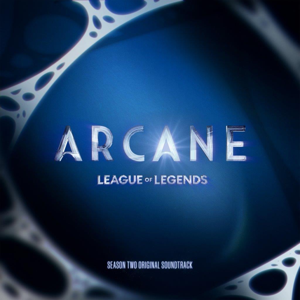 Arcane: League of Legends Season 2 OST CD cover, blue and silver design.