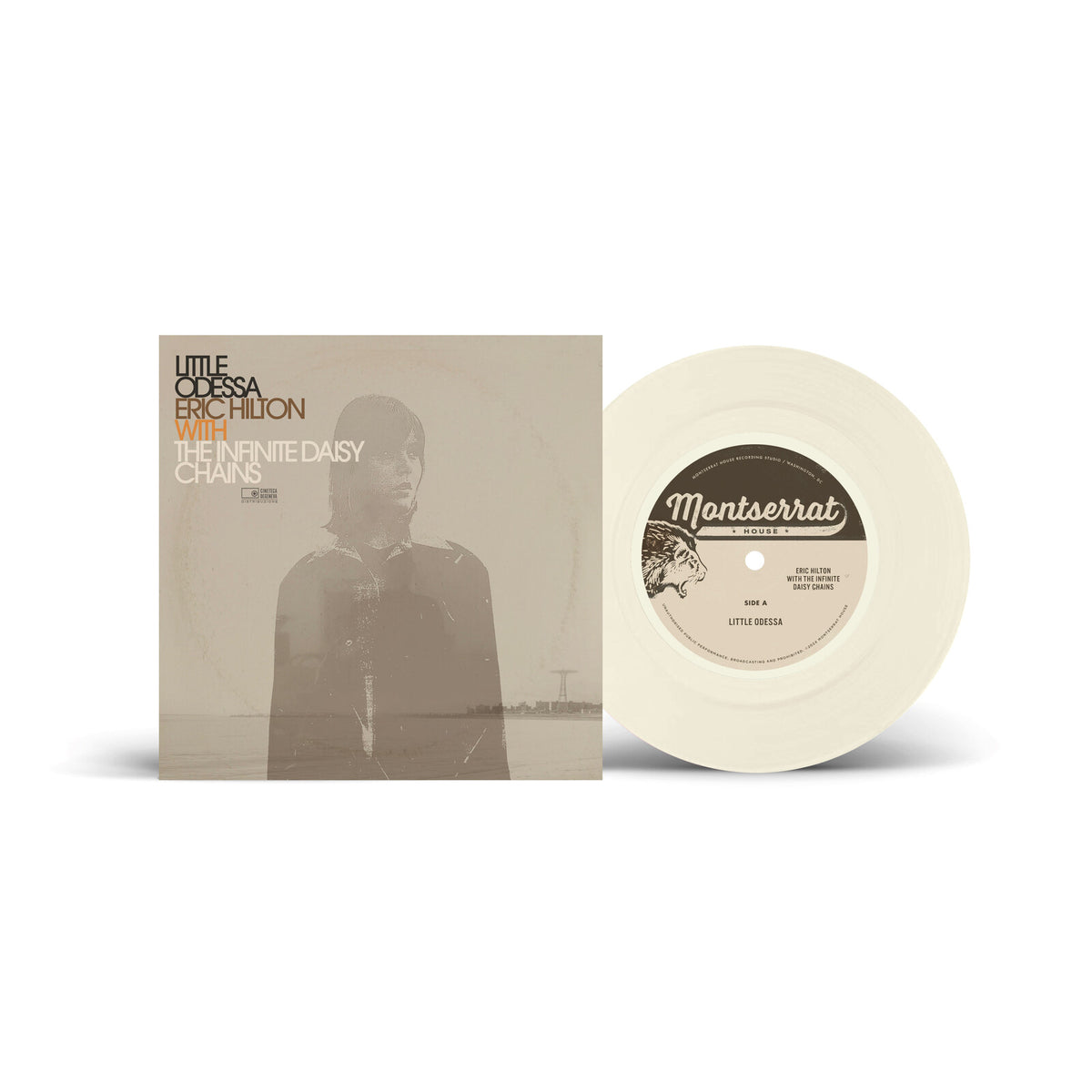 Vinyl record of Eric Hilton’s “Little Odessa” with album cover and record label.