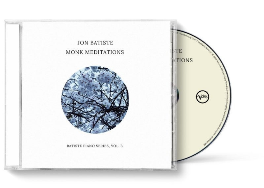 Jon Batiste CD case with abstract blue and white artwork.