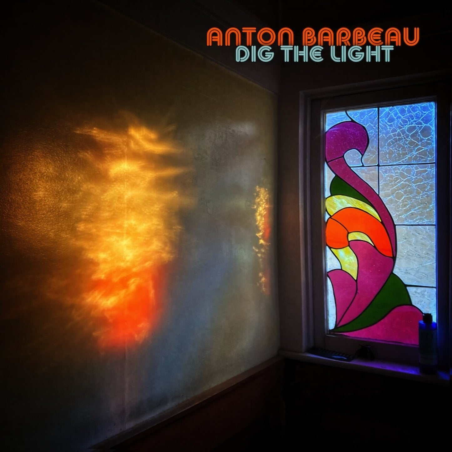 Anton Barbeau album cover: window light and stained glass design.