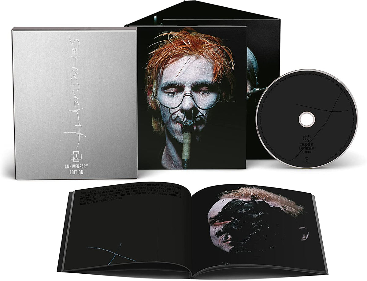 Rammstein “Sehnsucht” Anniversary Edition CD case with band member portrait.