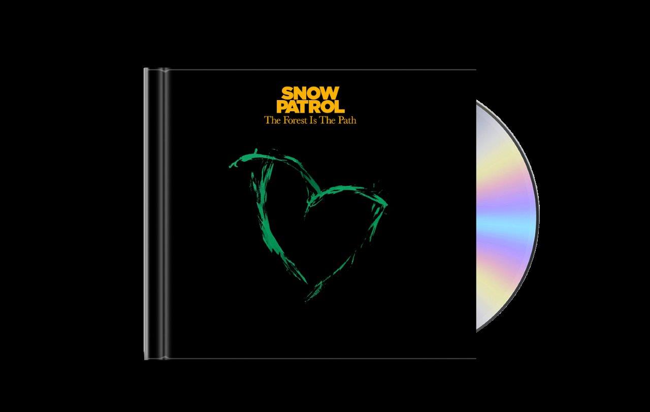 Snow Patrol CD, black cover with a green heart-shaped design.