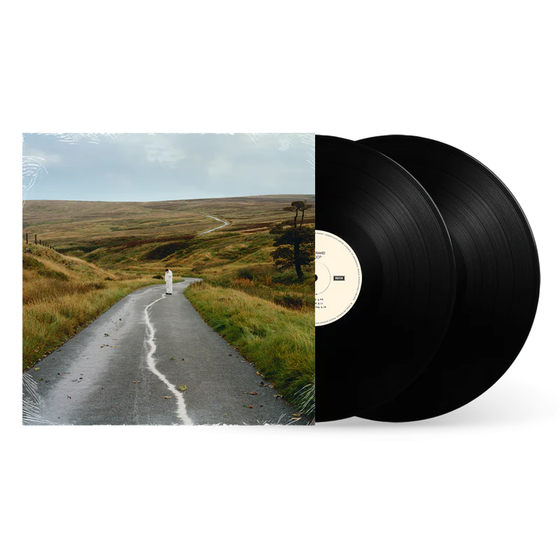 Vinyl record of Jordan Rakei’s “The Loop” with landscape cover art.