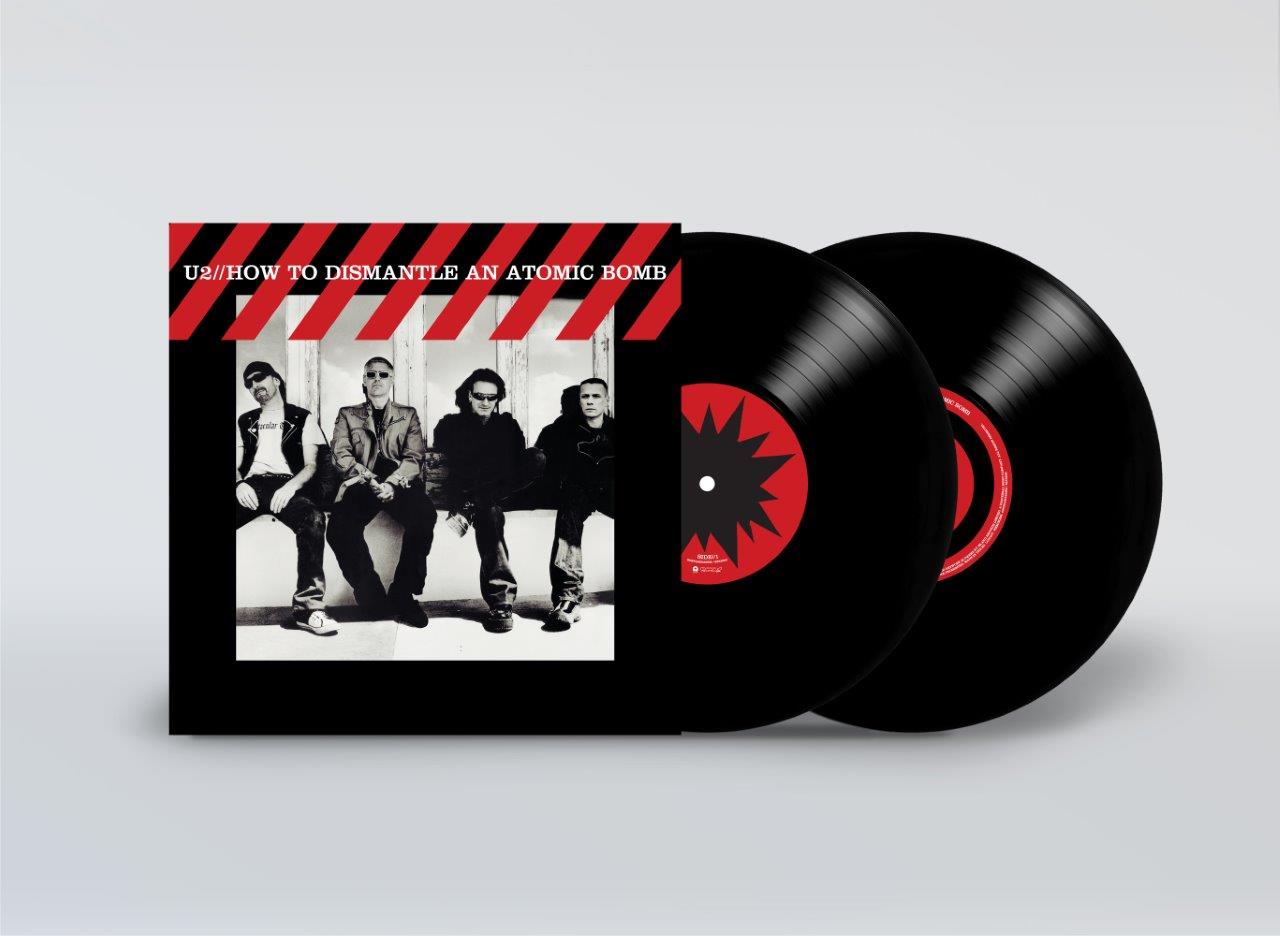 U2 album “How To Dismantle An Atomic Bomb” vinyl record, two discs.