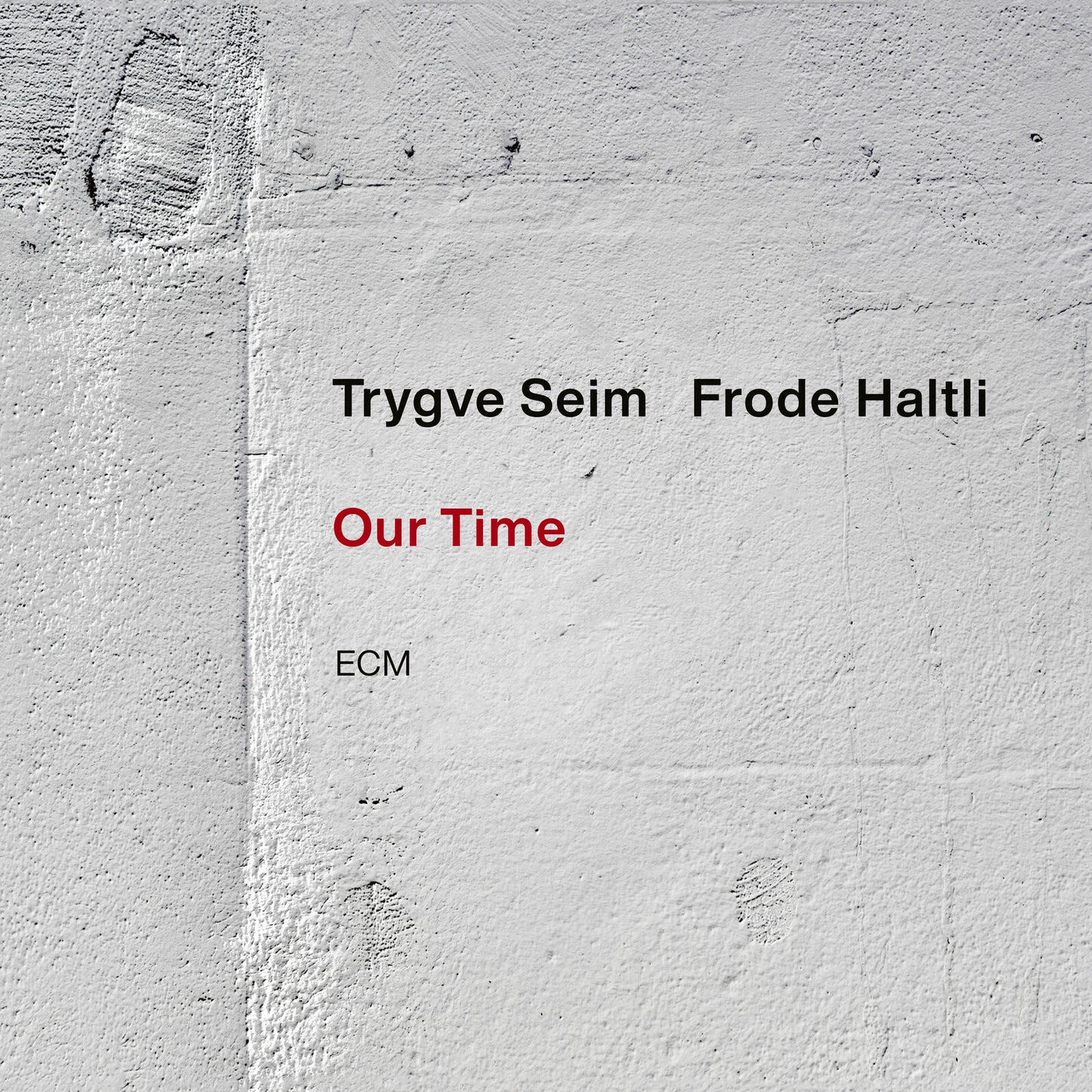 CD cover for Trygve Seim and Frode Haltli’s album “Our Time”, ECM label.