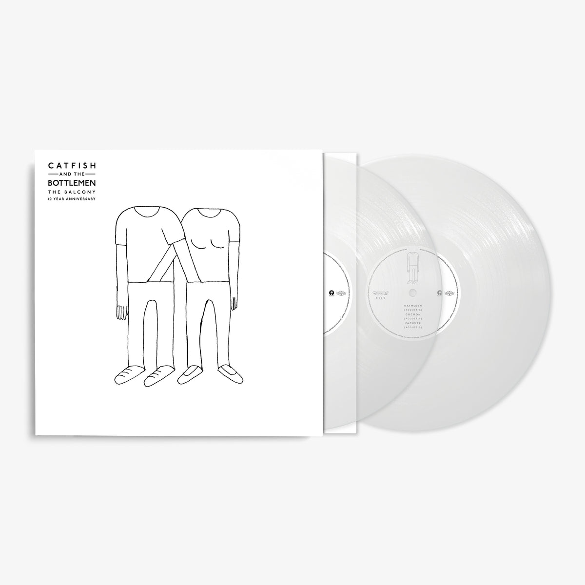 “The Balcony” vinyl record by Catfish and the Bottlemen, clear double LP.