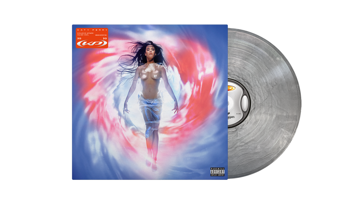 Katy Perry "143" vinyl record with cover art featuring the artist.