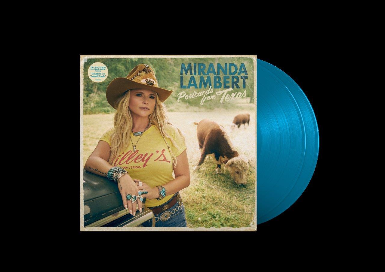 Miranda Lambert “Postcards From Texas” vinyl record with cover art.