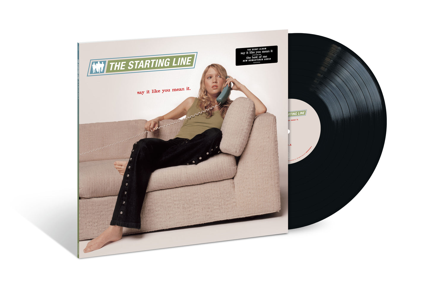 Vinyl record and album cover for The Starting Line’s “Say It Like You Mean It.”