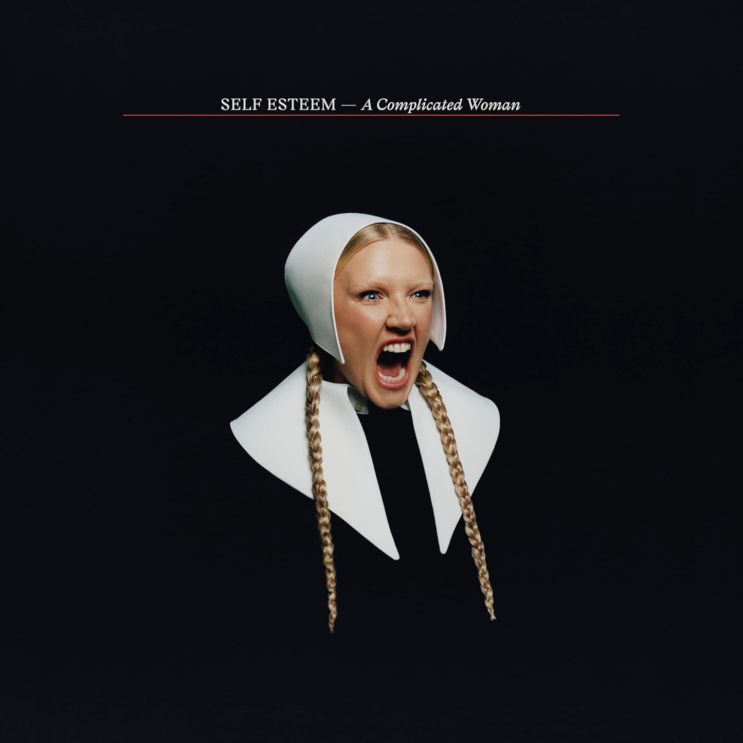 Album cover: woman in white head covering, open-mouthed expression.