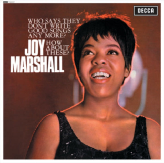 Joy Marshall album cover with portrait and bold white text.