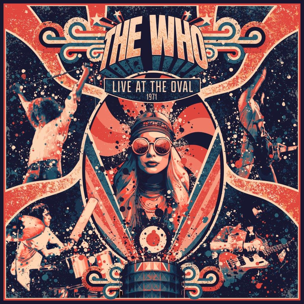 The Who - Live at the Oval 1971 vinyl album cover art.