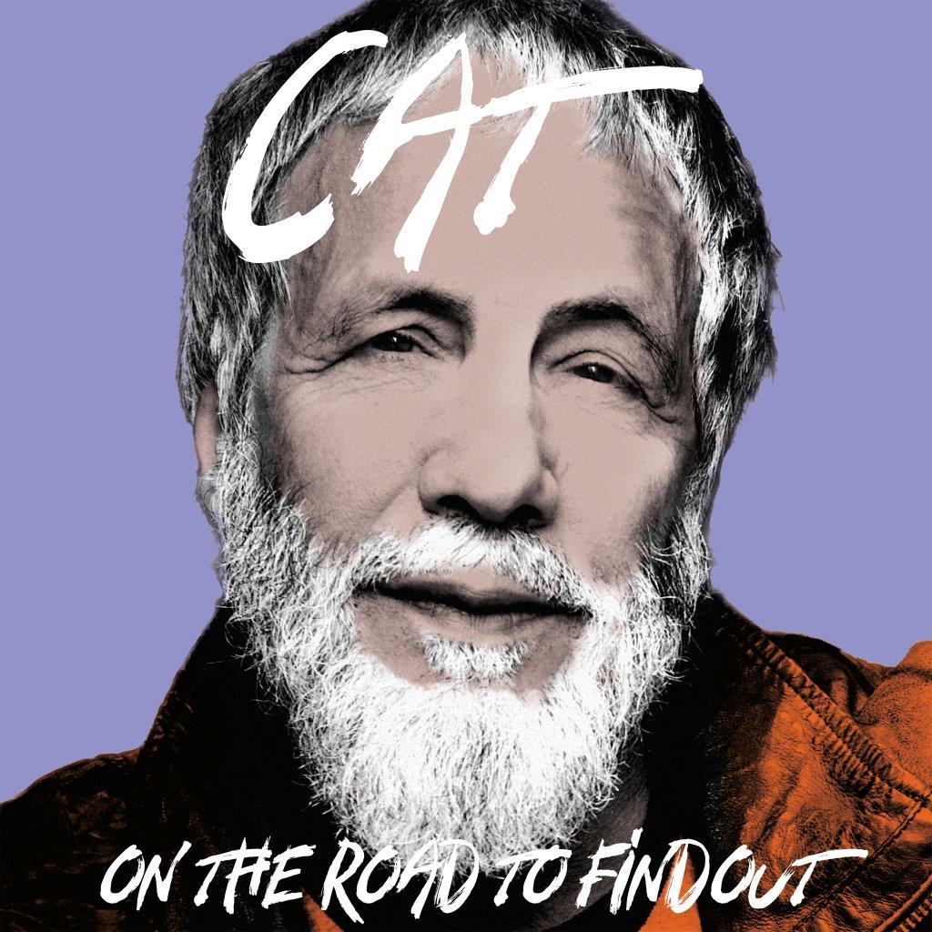 Cat Stevens portrait with text "CAT" and "On The Road To Findout".