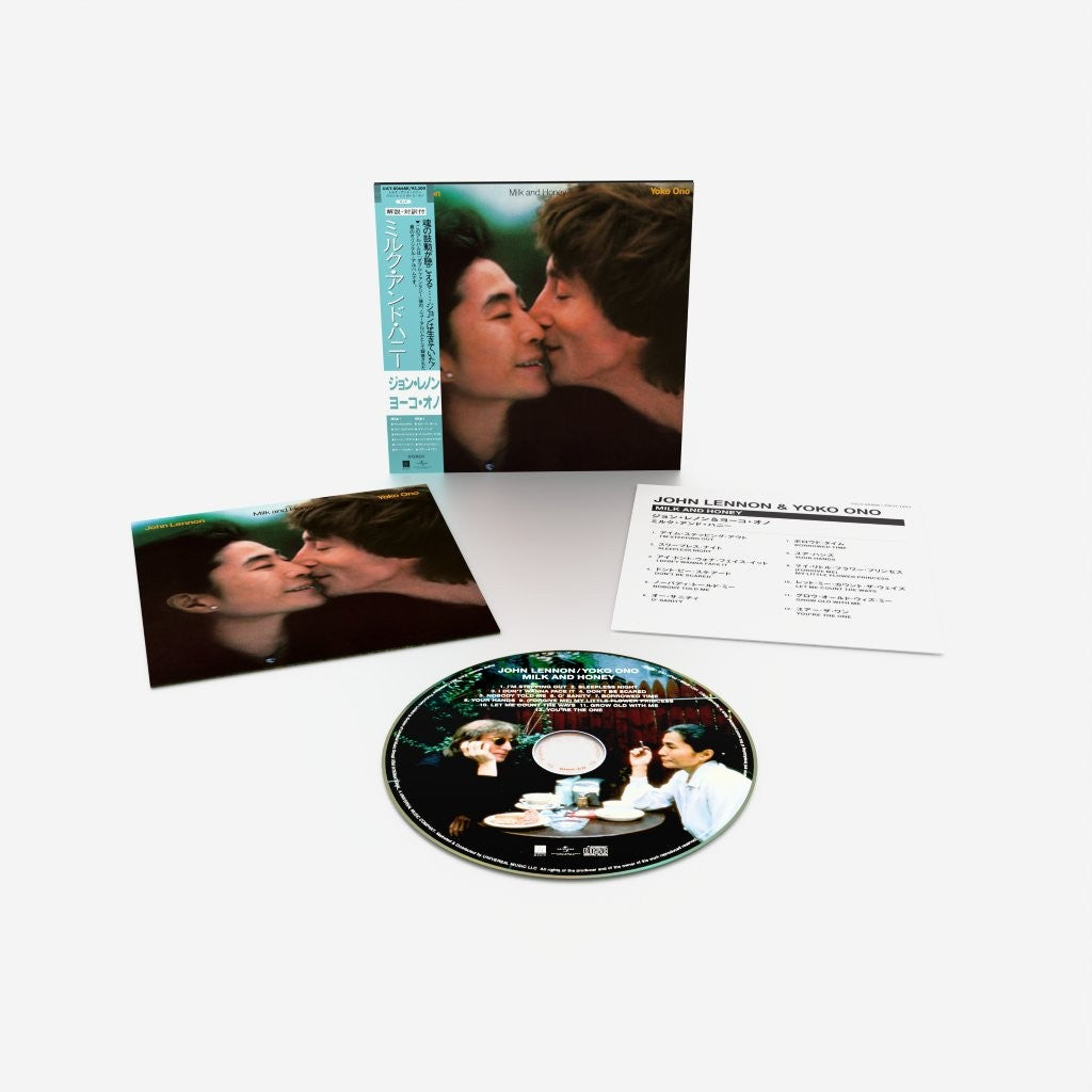 John Lennon and Yoko Ono Milk and Honey CD set with disc and inserts.