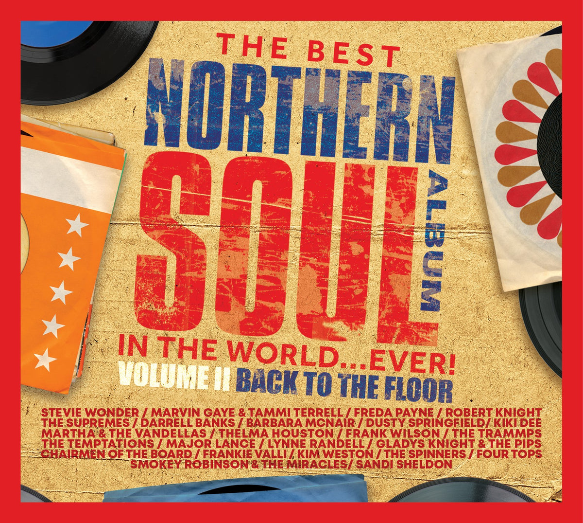 CD cover for “Best Northern Soul Album…Ever! Vol. 2” with red, white, and blue design.