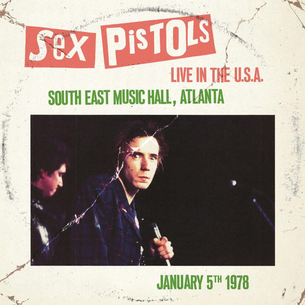 Vinyl cover for Sex Pistols Live in the U.S.A. featuring a concert photo.