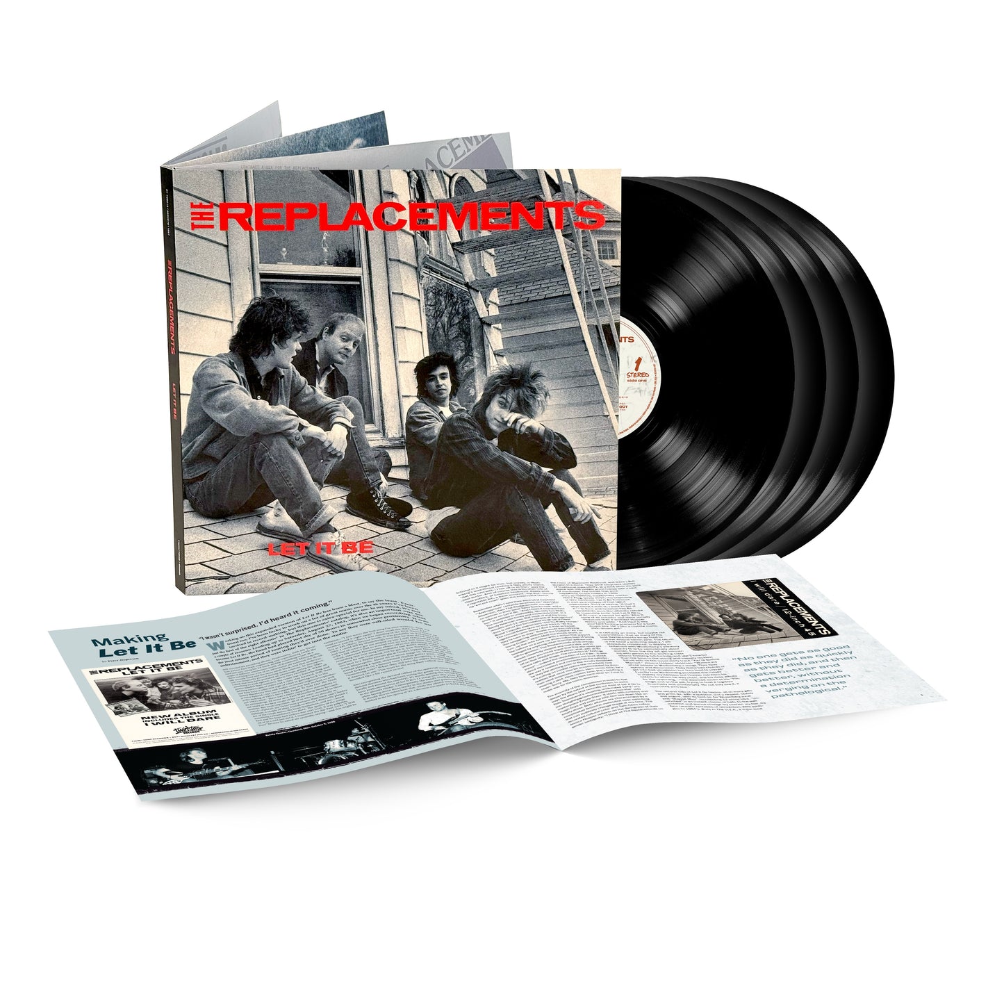 The Replacements’ “Let It Be” deluxe vinyl 4LP set with open gatefold.