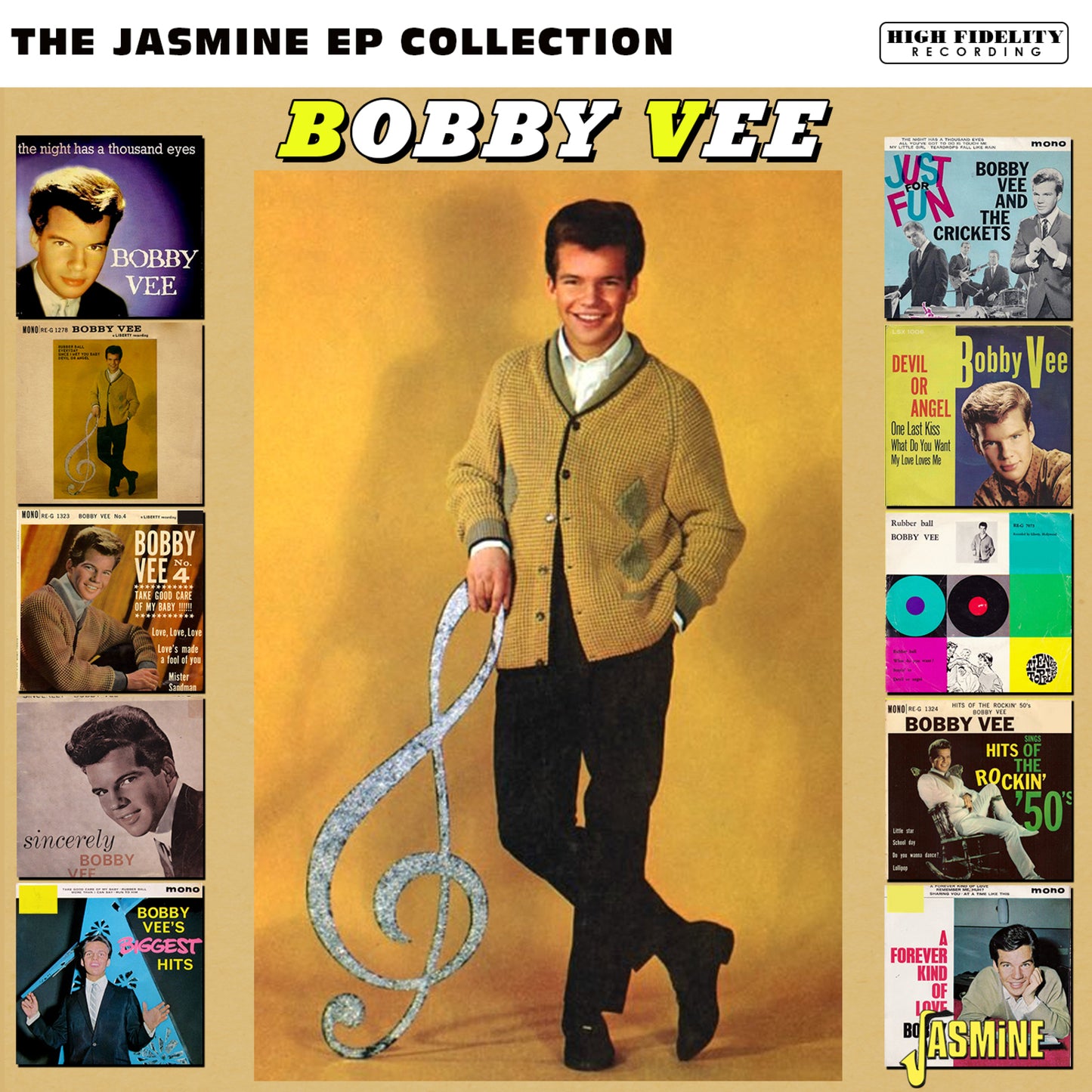 CD cover for Bobby Vee’s “The EP Collection” featuring the artist’s portrait.