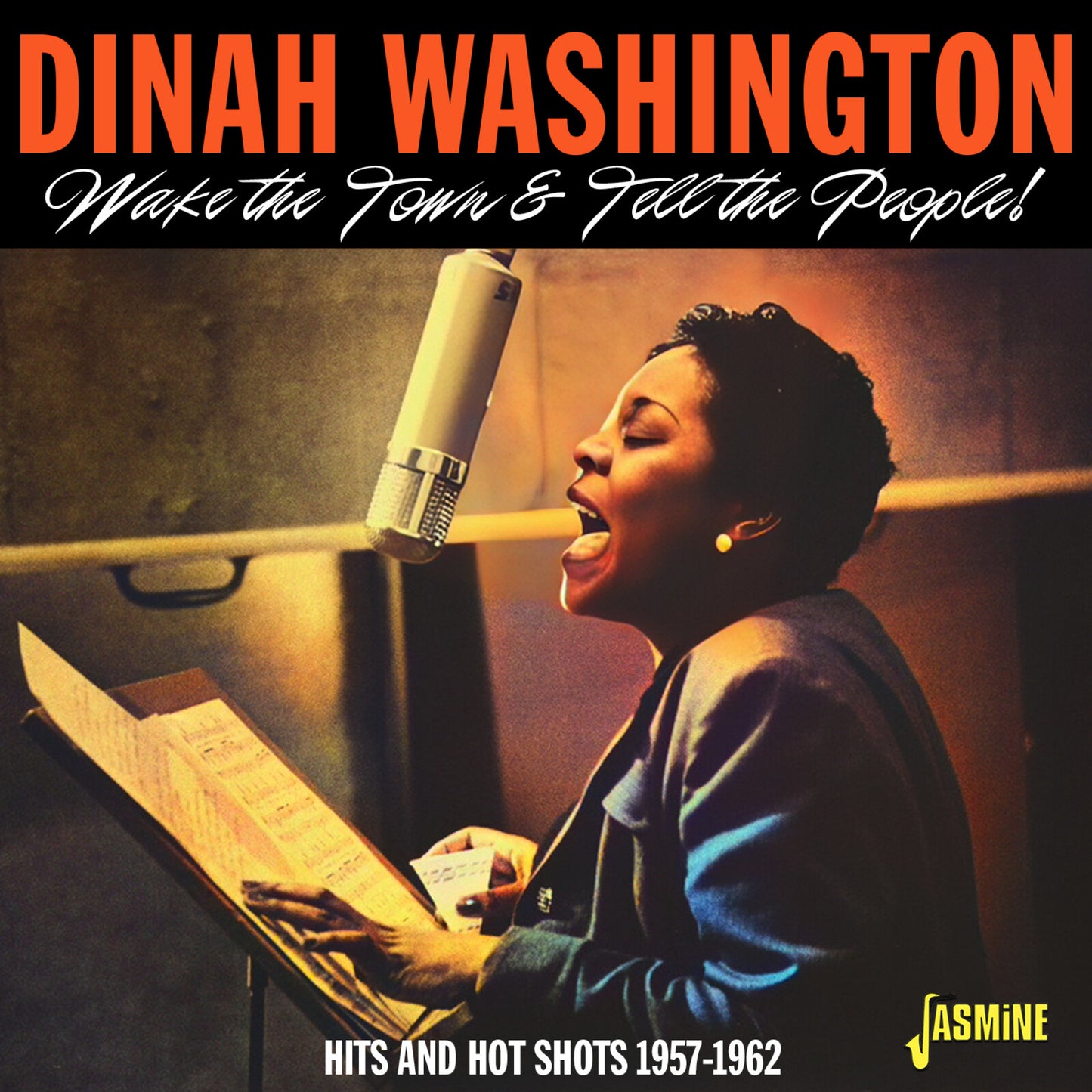 Dinah Washington album cover, “Wake The Town And Tell The People.”