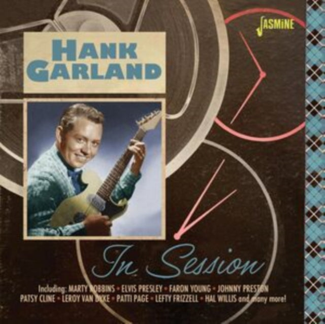 CD cover for Hank Garland’s “In Session” featuring a portrait of the artist.