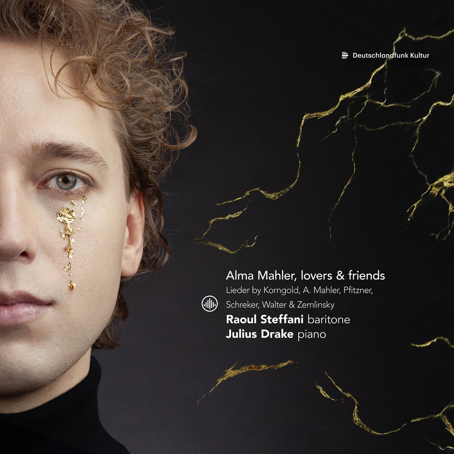 CD cover: portrait of Raoul Steffani with gold lightning bolt design.