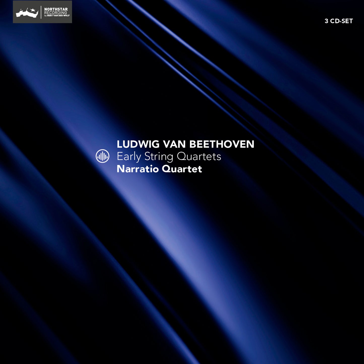 CD cover for Beethoven’s Early String Quartets performed by Narratio Quartet.